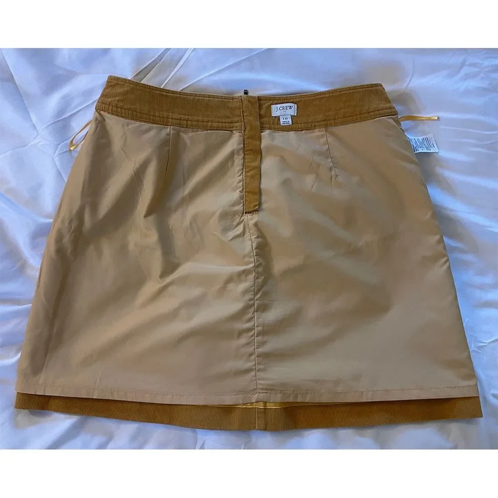 J. Crew Mini Skirt | Goldenrod Corduroy